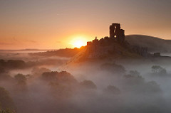 Corfe Castle Sunrise — Author: Philip Holroyd
